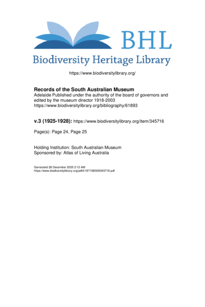 Records of the South Australian Museum - Woma excerpt