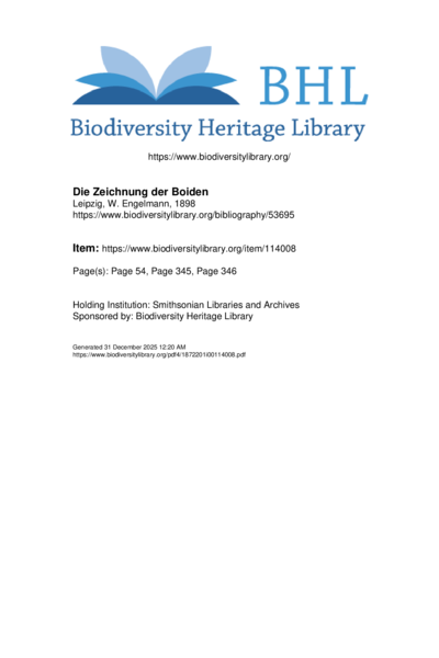 Die Zeichnung der Boiden - Aspidites excerpt