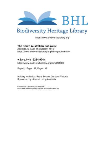 The South Australian Naturalist