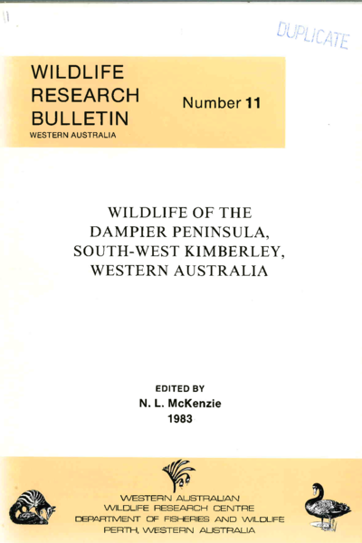 Wildlife of the Dampier Peninsula, South-west Kimberley. Western Australia