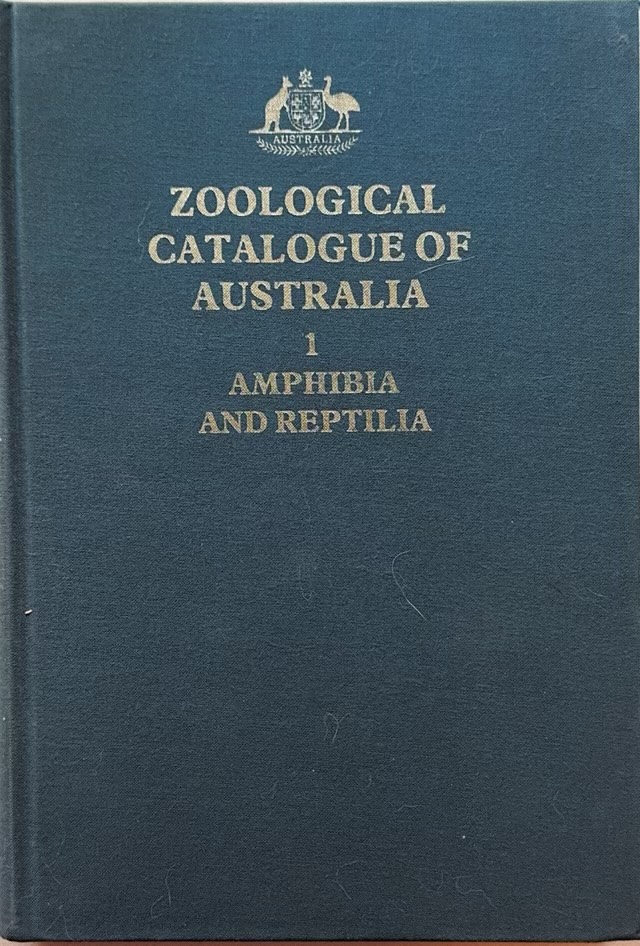 Zoological Catalogue of Australia: Amphibia and reptilia