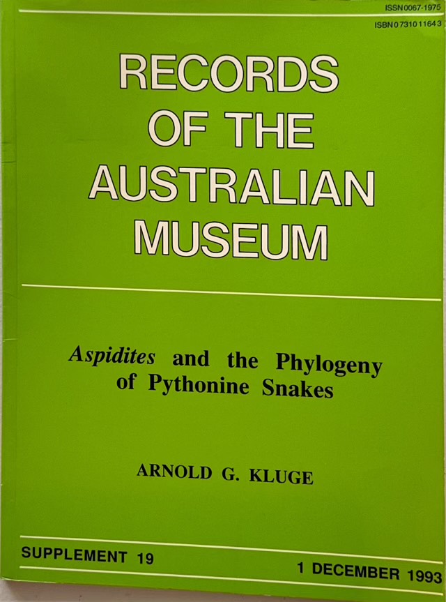 Aspidites and the Phylogeny of Pythonine Snakes