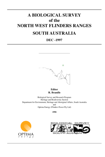 A biological survey of the north west Flinders Ranges South Australia