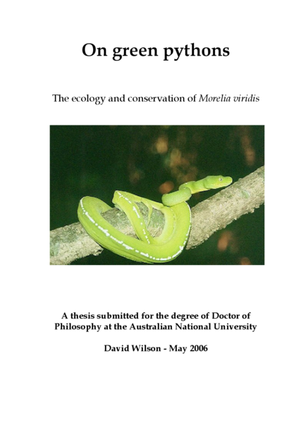 On Green Pythons