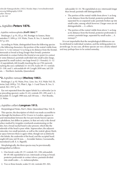 Archiv für Naturgeschichte 1921 - AI translation