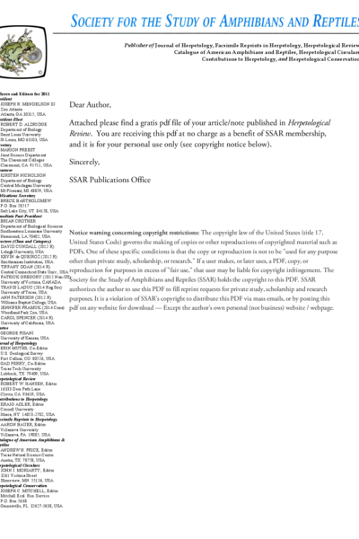 Best Practices: In the 21st Century, Taxonomic Decisions in Herpetology are Acceptable Only When Supported by a Body of Evidence and Published via Peer-Review