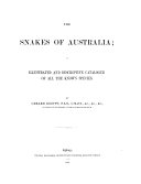 The Snakes of Australia