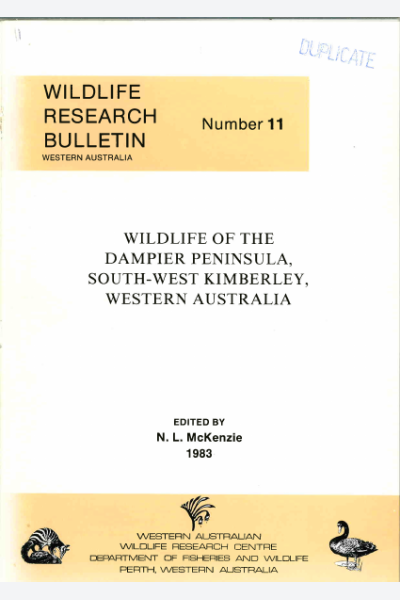 Wildlife of the Dampier Peninsula, South-west Kimberley. Western Australia