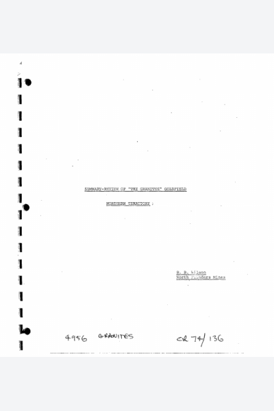 Summary Review of The Granites Goldfield