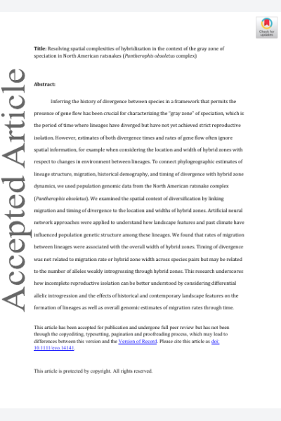 Resolving spatial complexities of hybridization in the context of the gray zone of speciation in North American ratsnakes (Pantherophis obsoletus complex)