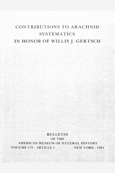 The Ctenidae of Temperate Zone North America