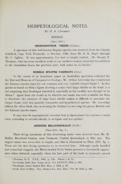 Herpetological Notes