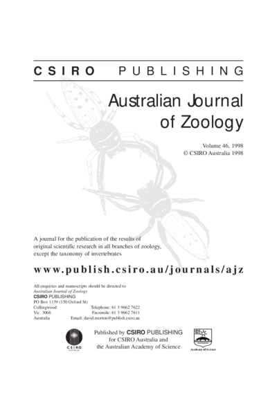Standard metabolic rate and preferred body temperatures in some Australian pythons